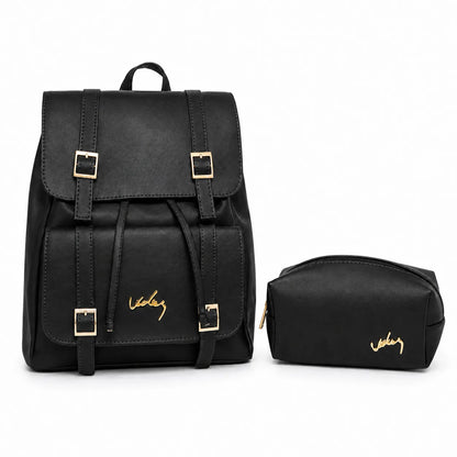 Bolso Morral Vélez de Cuero Legítimo - Lanzamiento Exclusivo Con Cosmetiquera de Regalo🎁